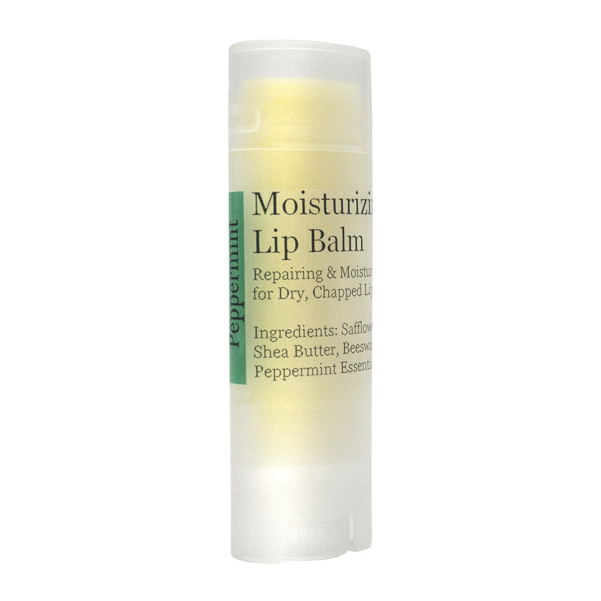 Moisturizing Lip Balm with organic shea butter in three natural flavors