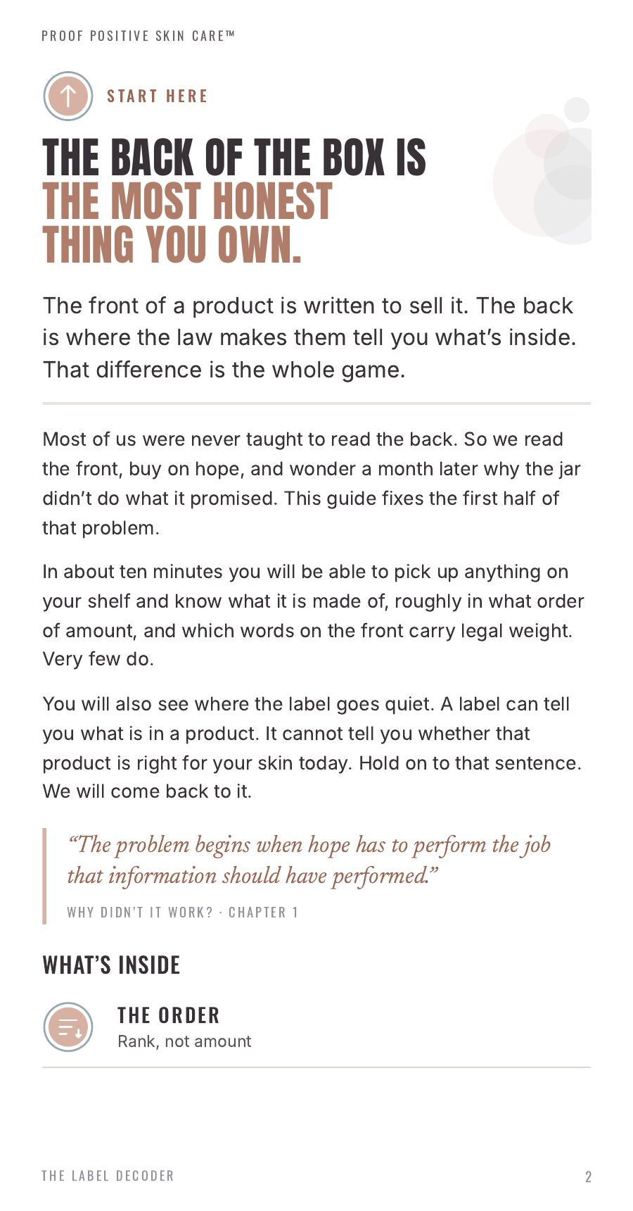 The Label Decoder, page 2 of 23